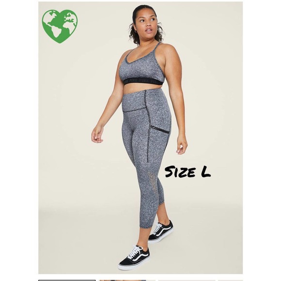 PINK Victoria's Secret Pants - NIP VS PINK ULTIMATE RUNNING Tights Grey w/Zipper